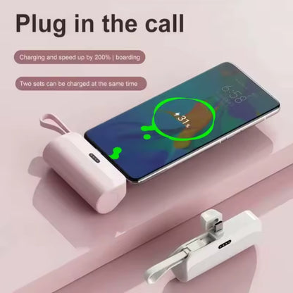 Mini Power Bank with Lanyard USB-C